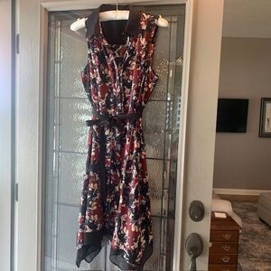 Simply Vera Wang Floral Sleeveless Cottage Core Midi Dress Size XL Boho Luxury